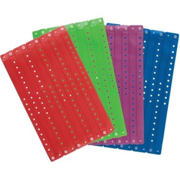 Coolcollectibles Colored Vinyl Wristbands, Blue, 100PK CO3188259 - main